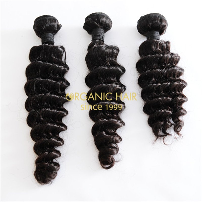 Cheap virgin braizlian deep wave human hair weave